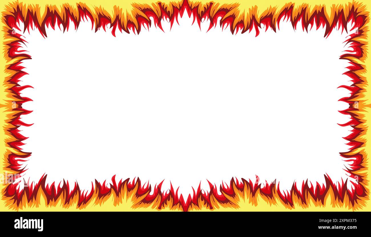 Seamless fire flame dangerous flaming pattern Stock Vector Images - Alamy