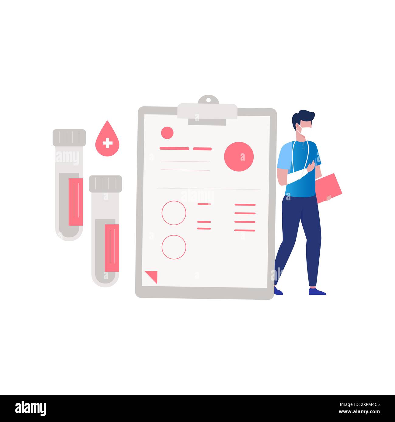Blood test vector hi-res stock photography and images - Alamy