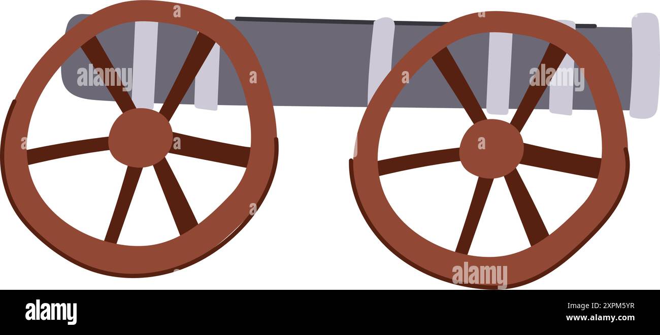 ancient cannon gun cartoon vector illustration Stock Vector Image & Art ...