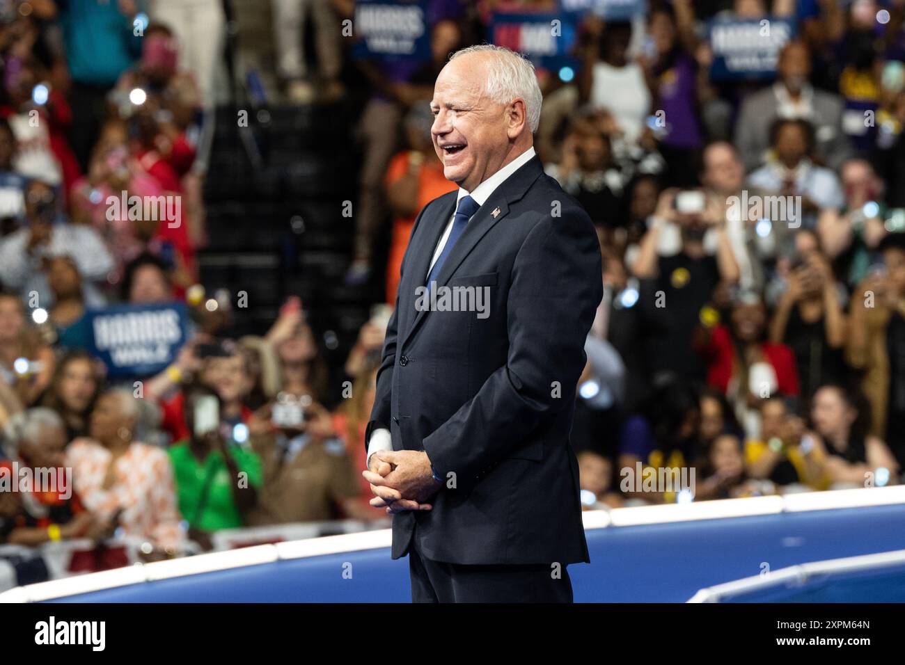 Tim Watz Rally Governor of Minnesota Tim Walz attends the rally in Liacouras Center at ...