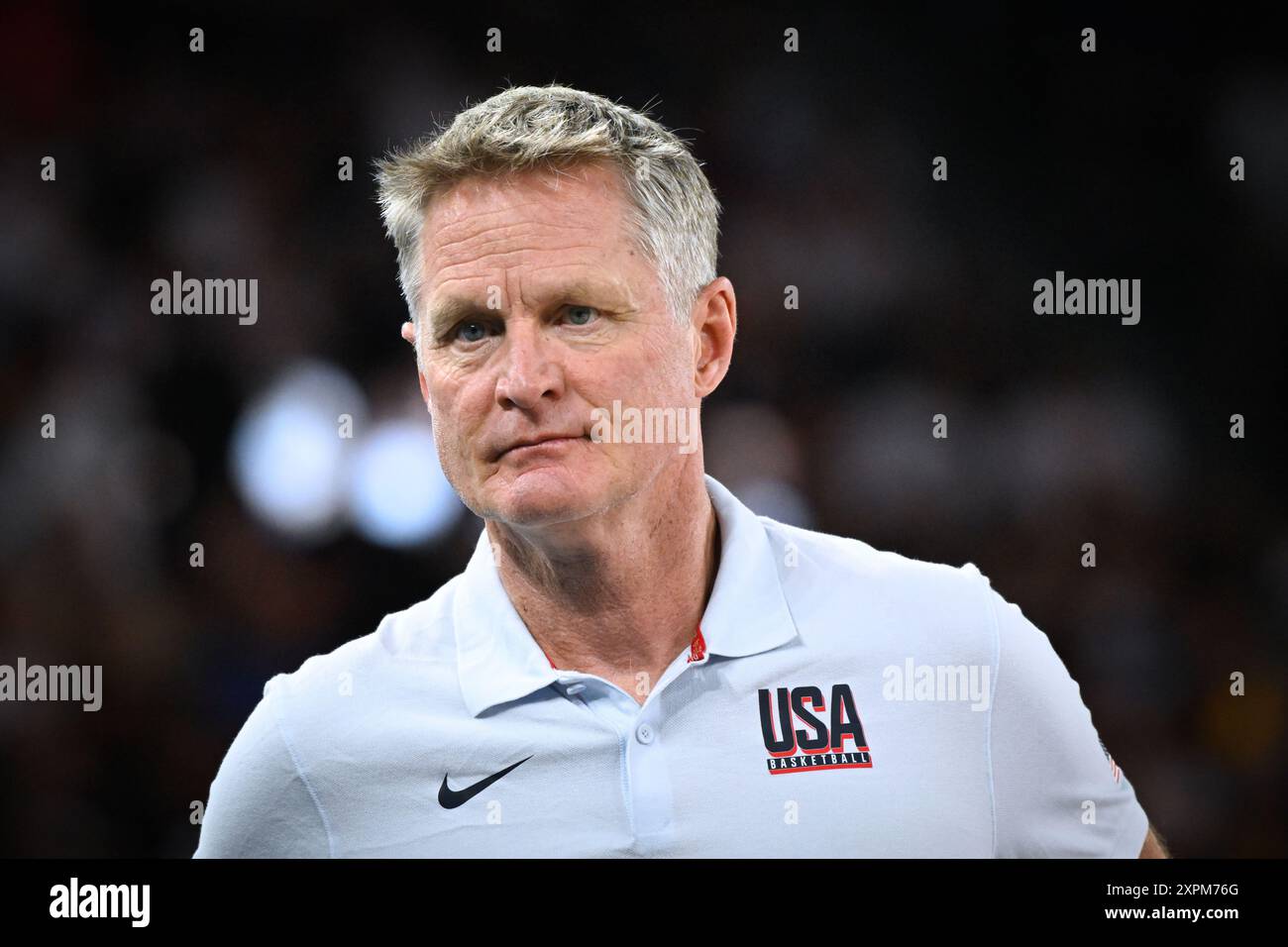 Coach Steve Kerr of USA, Basketball, Men's Quarterfinal between Brazil