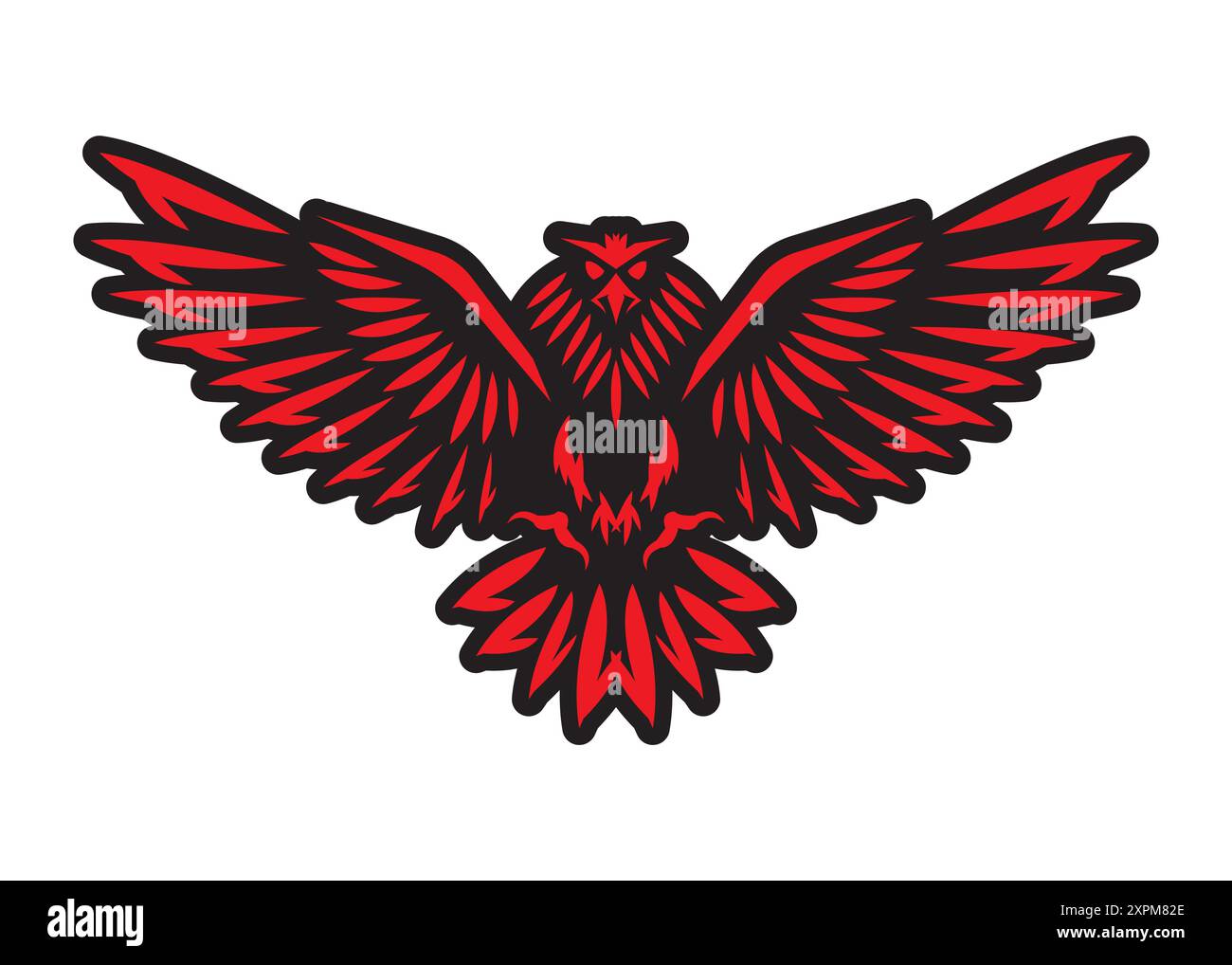 Eagle and wings logo, hawk or bird emblem, furious icon, brave, luxury ...
