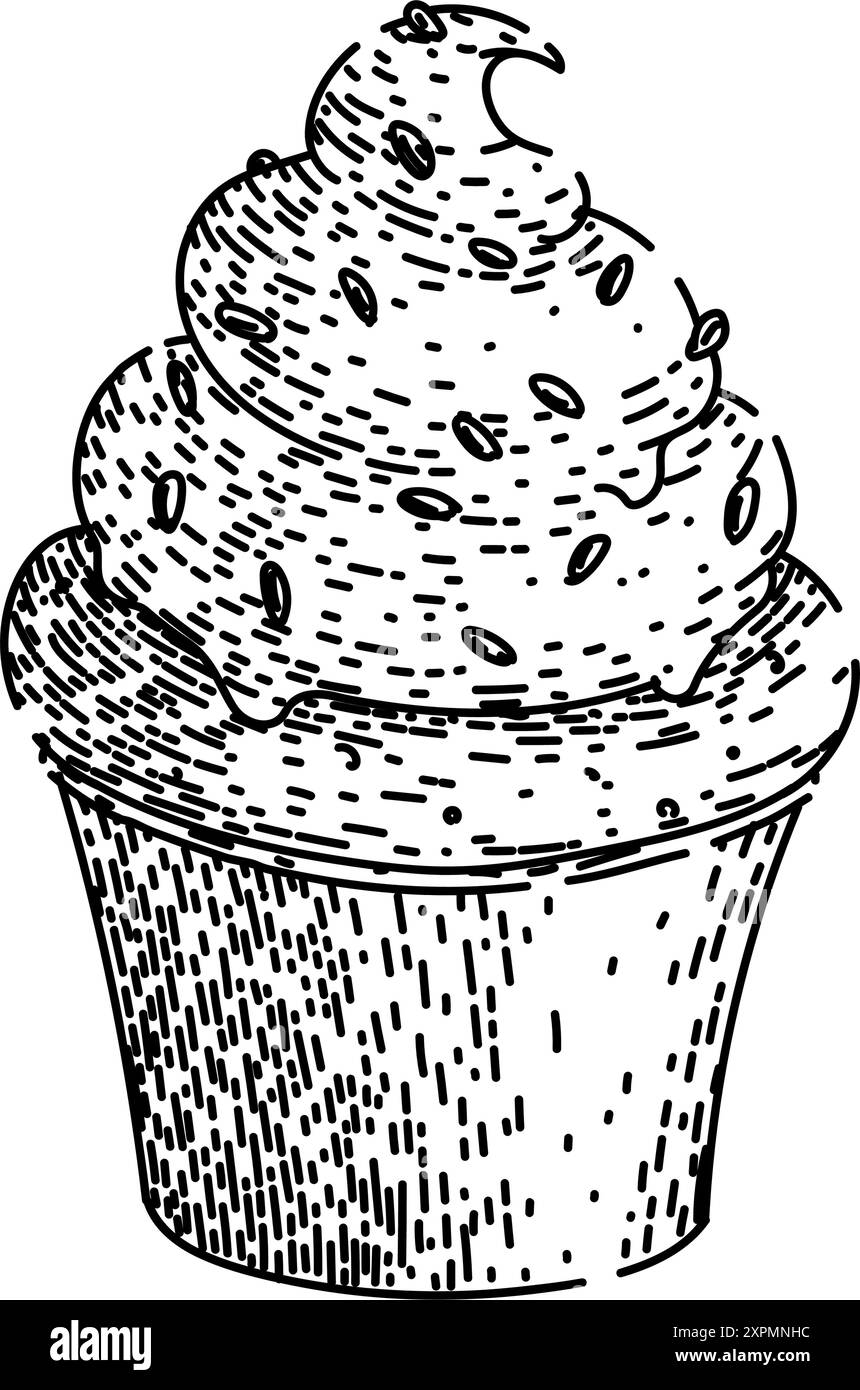 Vanilla buttercream frosting Stock Vector Images - Alamy