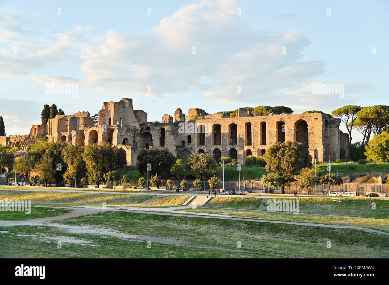 Palatine Rome Palatine Hill, Rome: Ancient ruins illuminated by the golden light of ...