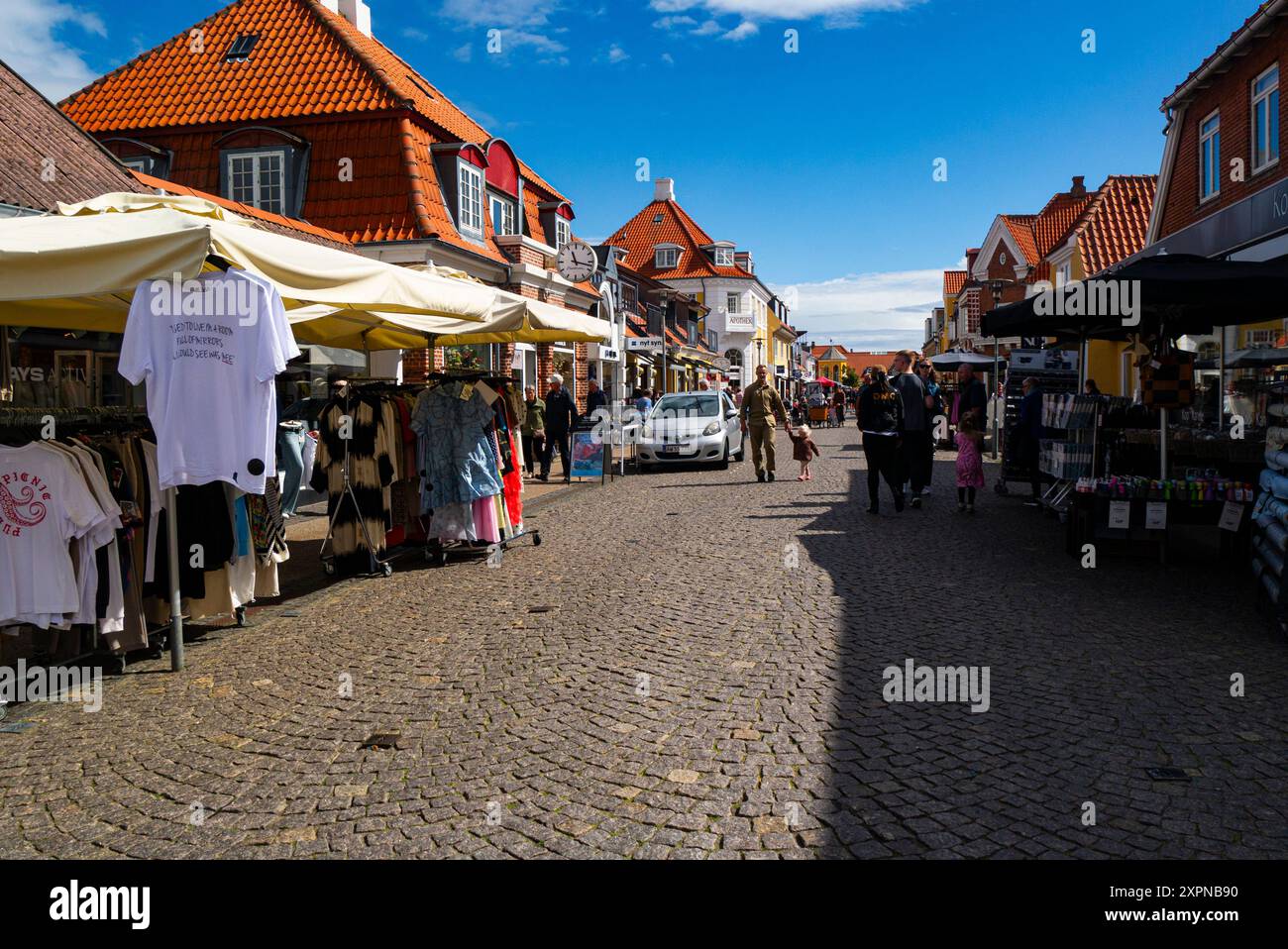 View of Typical red roofed danish properties hi-res stock photography and ...