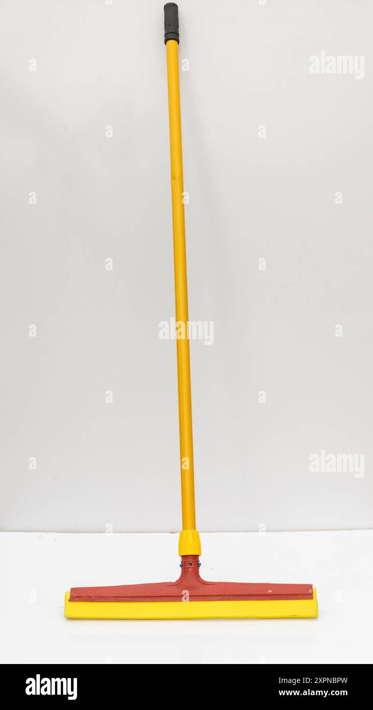 Floor wiper isolated on white background Stock Photo