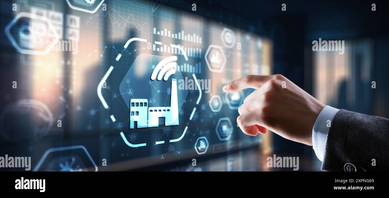 Smart industry. Technology process automation concept Stock Photo