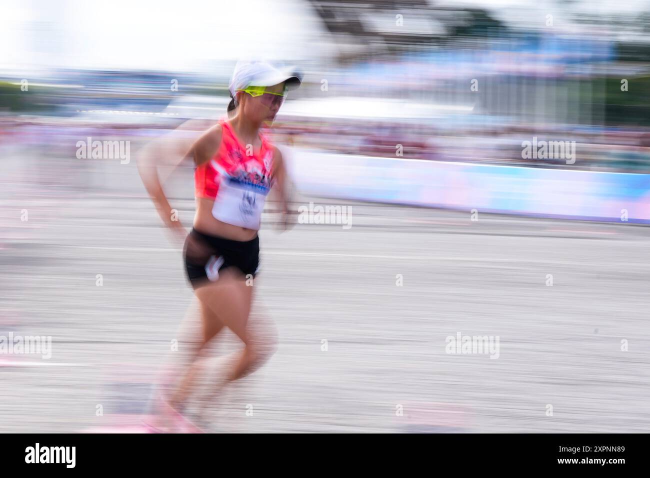 Ayane Yanai of Japan competes during Marathon Race Walk Relay Mixed of