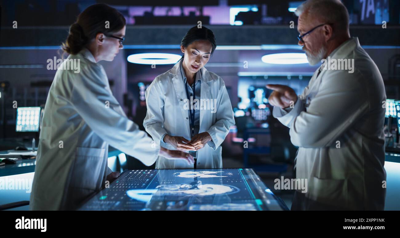 Discussing Cancer Modern Hospital Medical Cancer Research Center: Diverse Scientists ...
