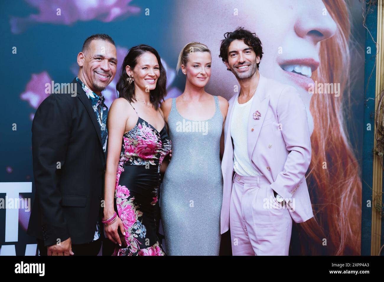 L-R) Natasha Heath, Jamey Heath, Emily Baldoni and Justin Baldoni