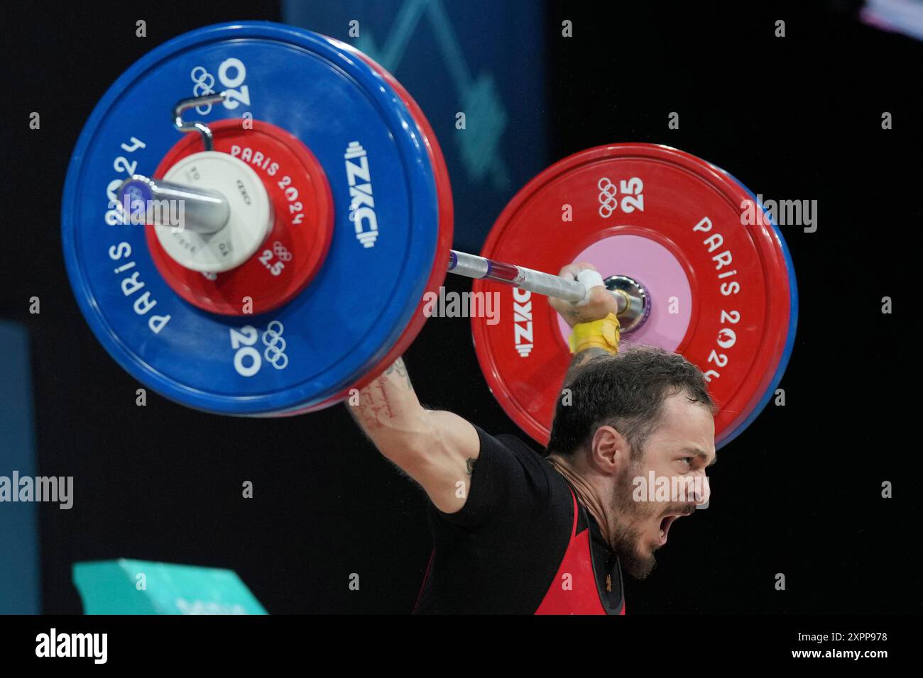 Shota Mishvelidze of competes during the men's 61kg