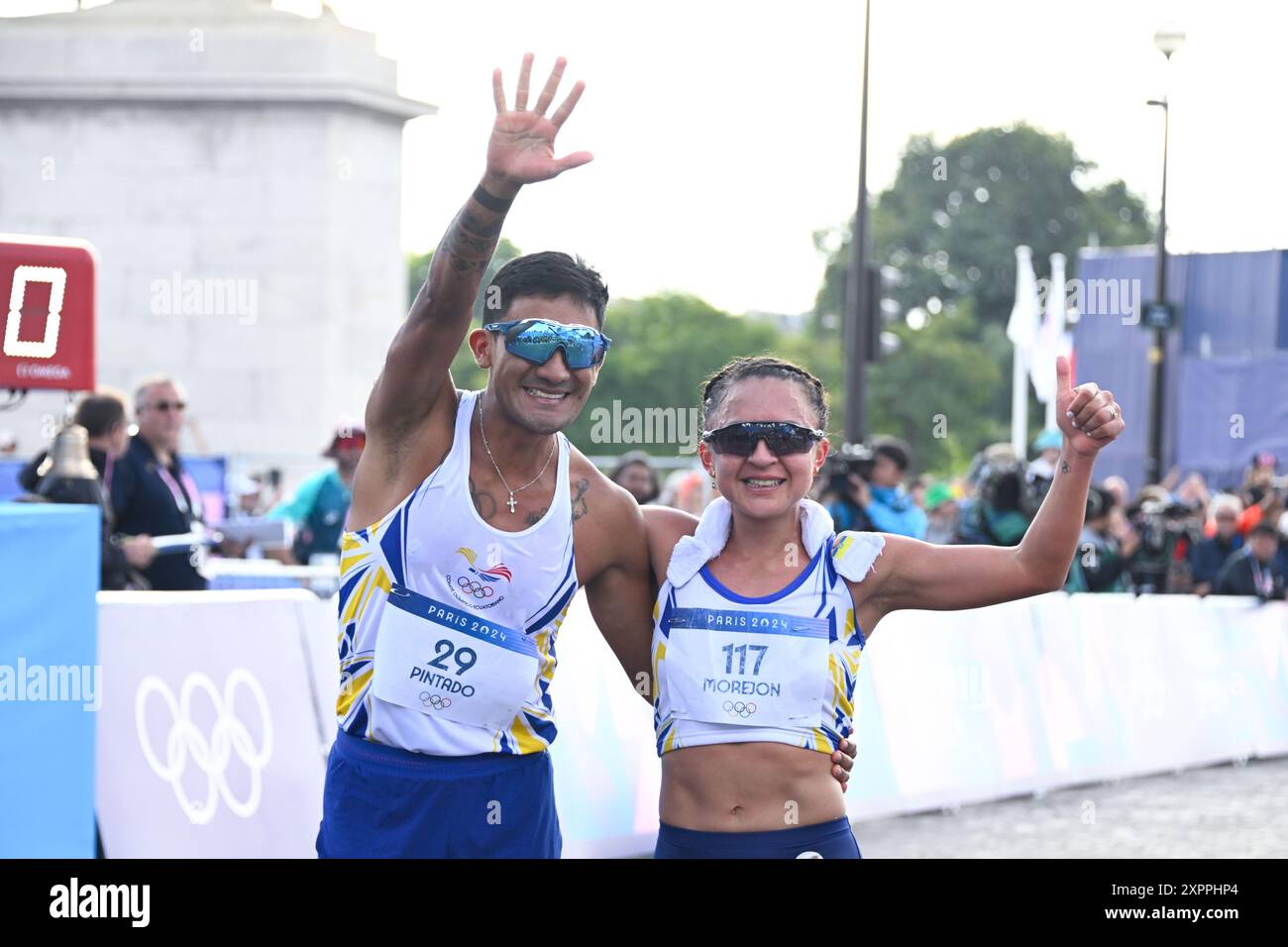 Brian Daniel Pintado and Glenda Morejon ( ECU ), Athletics, Marathon ...