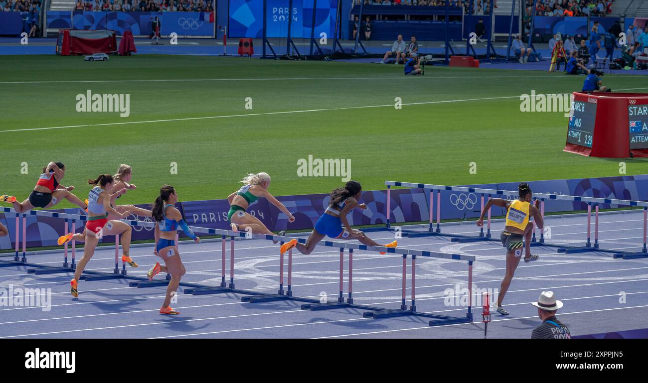 Paris, France - 08 07 2024: Olympic Games Paris 2024. View of wommen's ...