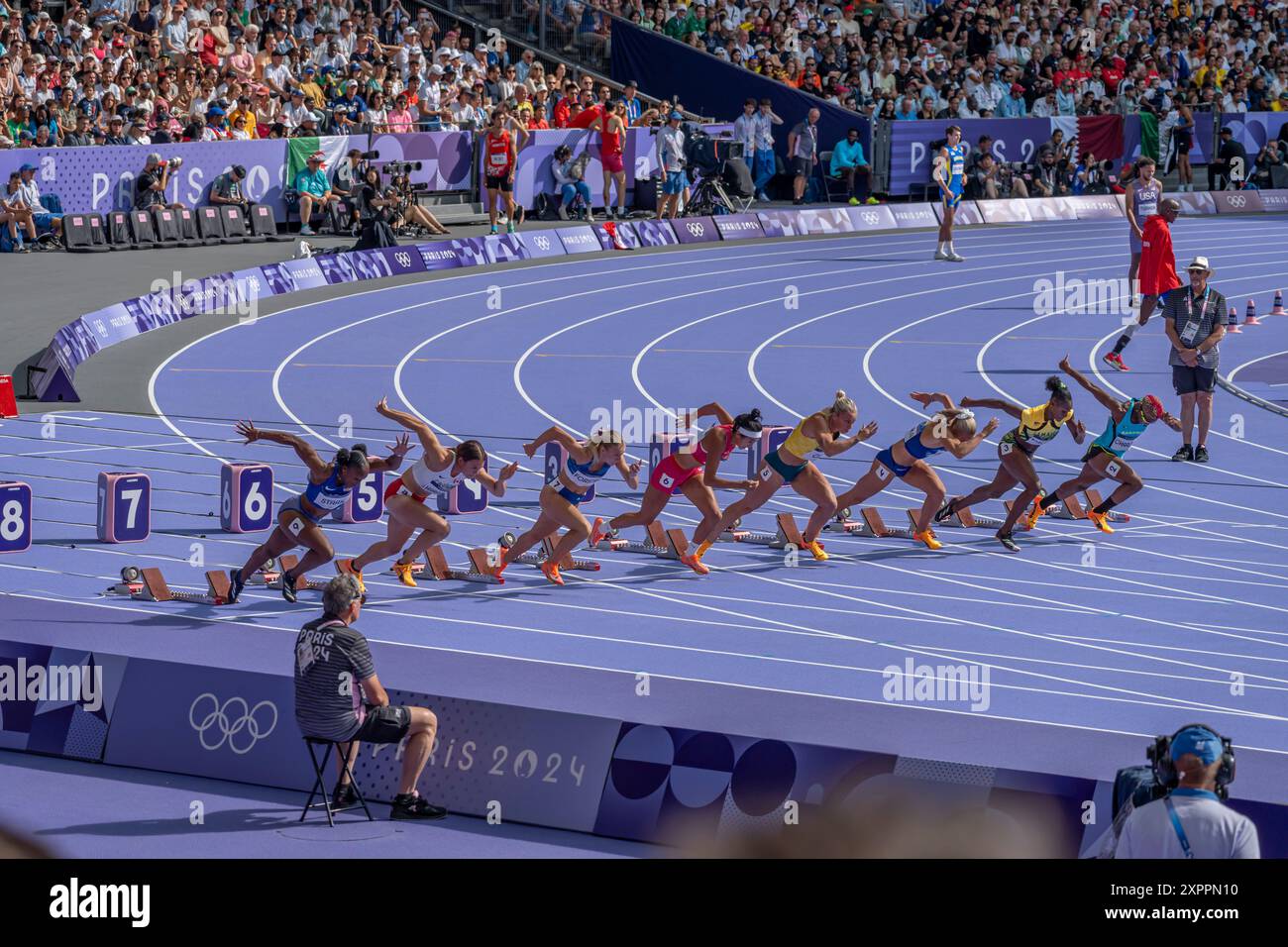 Paris, France - 08 07 2024: Olympic Games Paris 2024. View of wommen's ...