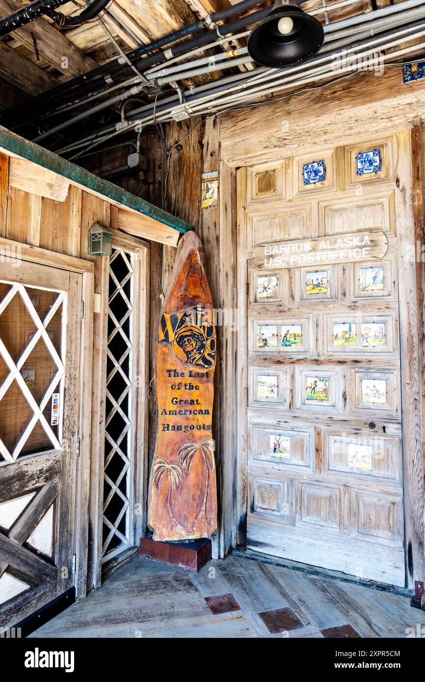 Exterior of Waldo's Restaurant and Bar at the Historic Driftwood Resort, Vero Beach, Florida, USA Stock Photo