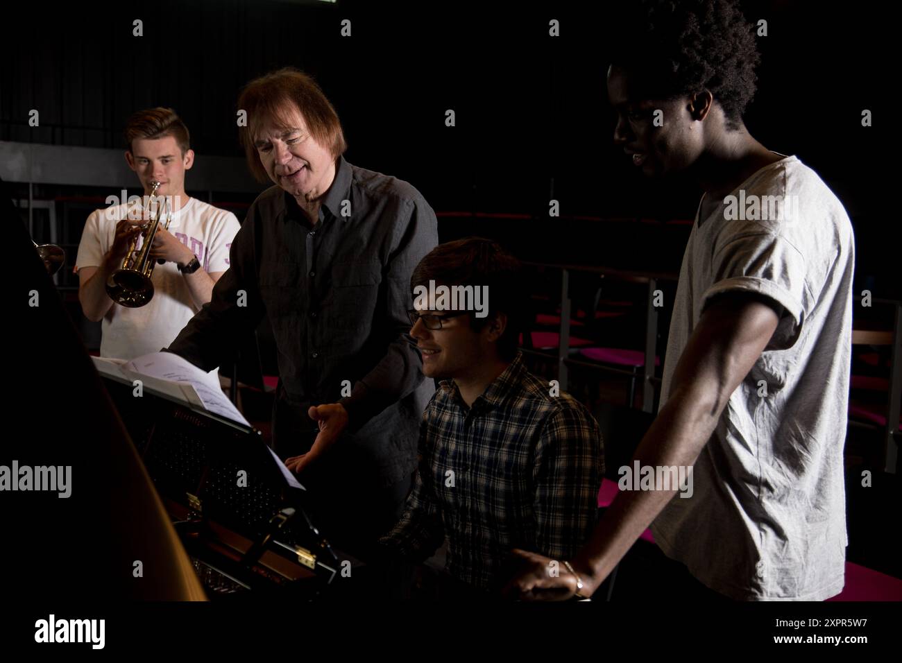 Julian Lloyd Webber photographed at the Birmingham Conservatoire. Stock Photo