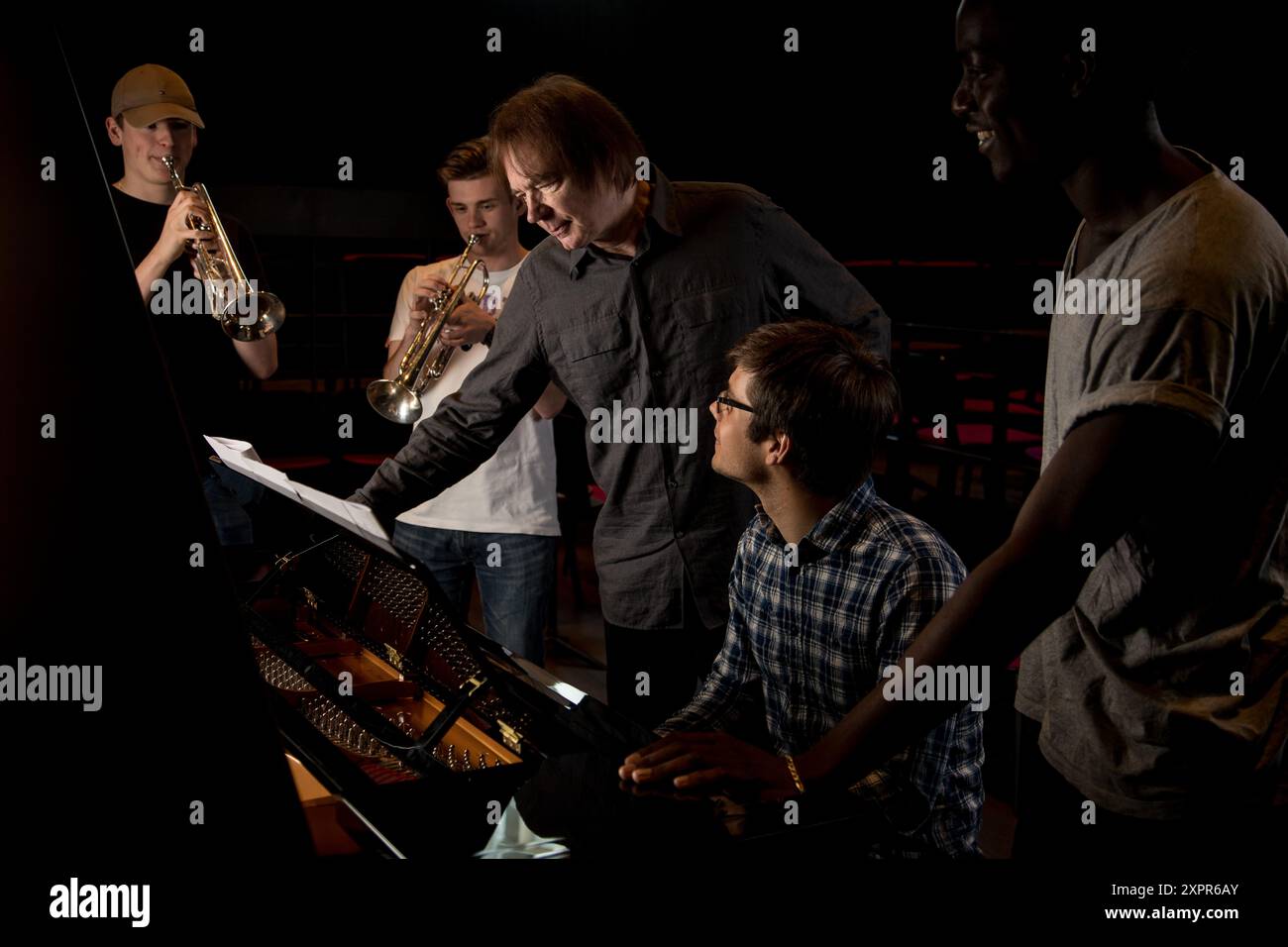 Julian Lloyd Webber photographed at the Birmingham Conservatoire. Stock Photo
