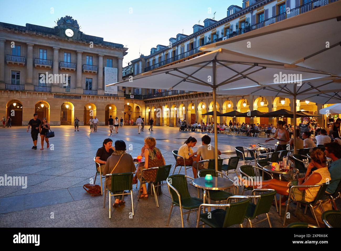 Plaza de la Constitucion square in old town, Donostia (San Sebastian ...