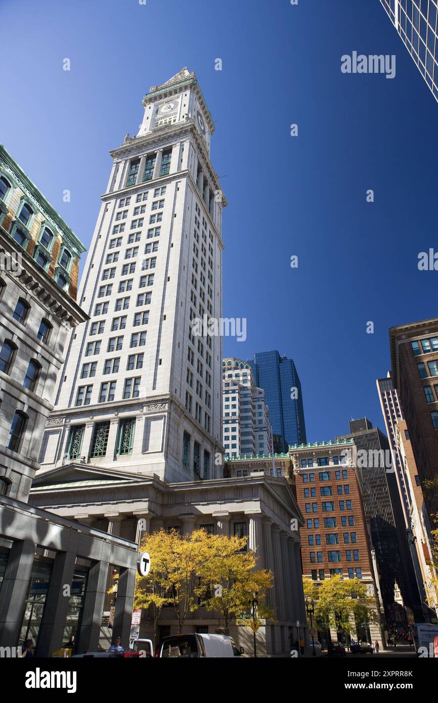 Customs Tower, Boston, Massachusetts, USA Stock Photo