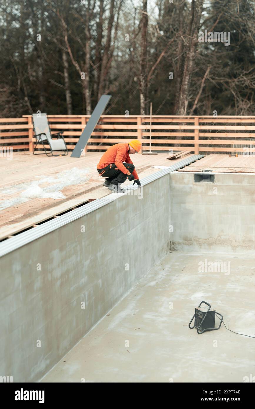 Dedicated Construction Worker Actively Engaged in the Comprehensive ...