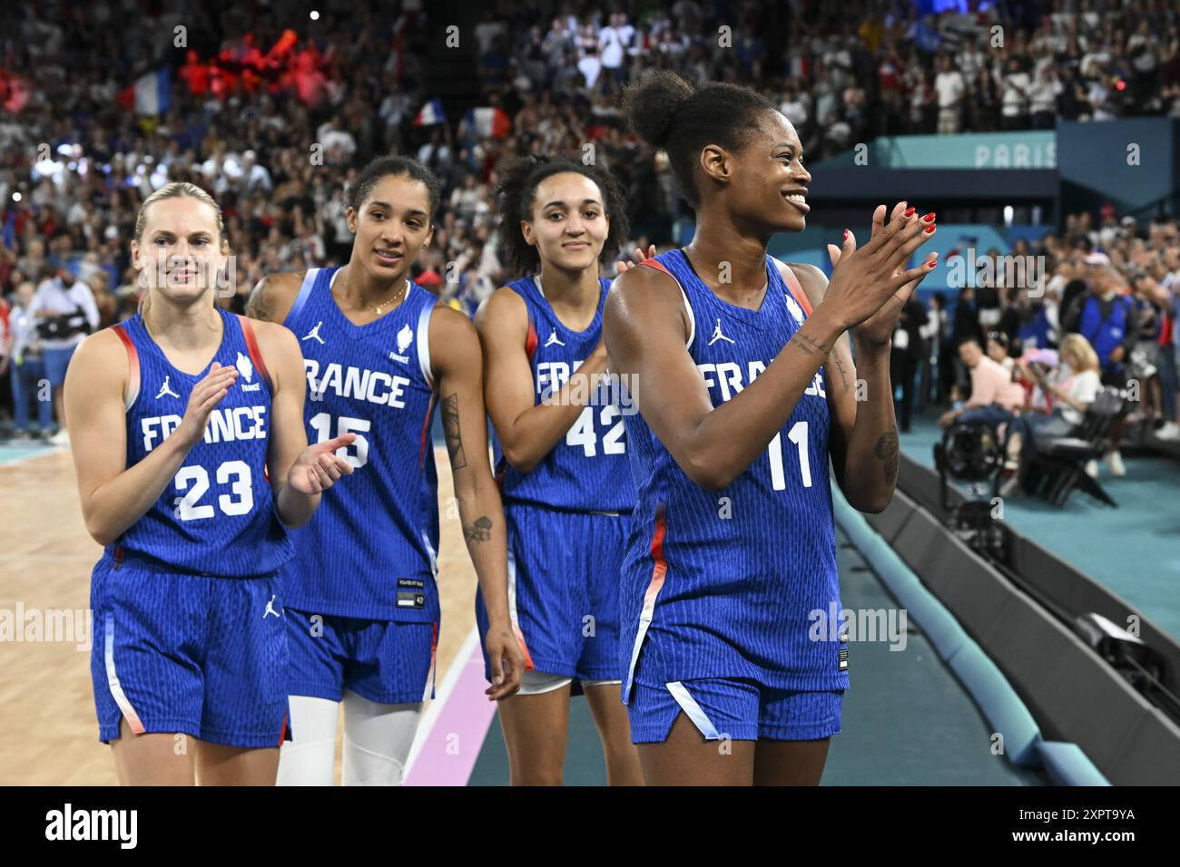 Valeriane Ayayi, Leila Lacan, Gabby Williams, Marine Johannes (France ...