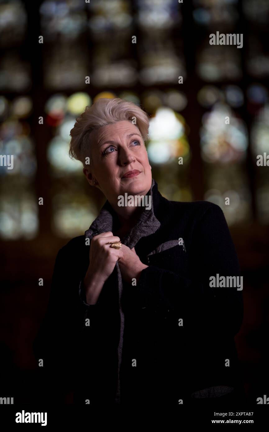 Sarah Connolly, photographed at Gloucester Cathedral. Stock Photo