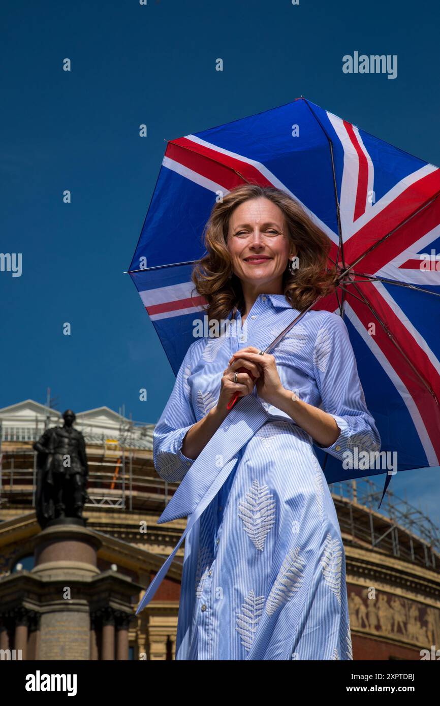 Katie Derham, photographed outside the Royal Albert Hall Stock Photo