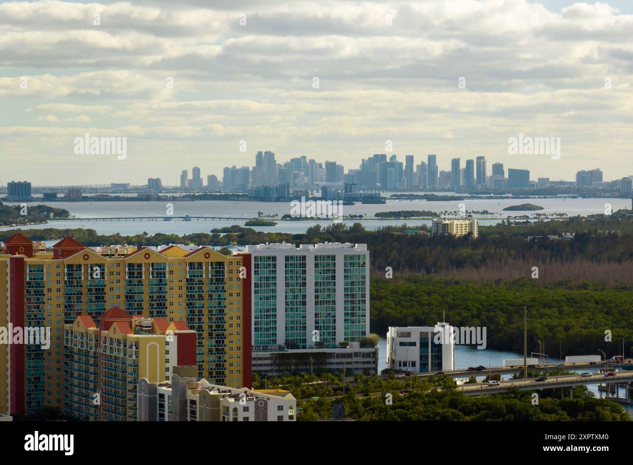 Aerial view of Sunny Isles Beach city with luxurious highrise hotels ... - Condo Highrise Ocean View Security Measures
