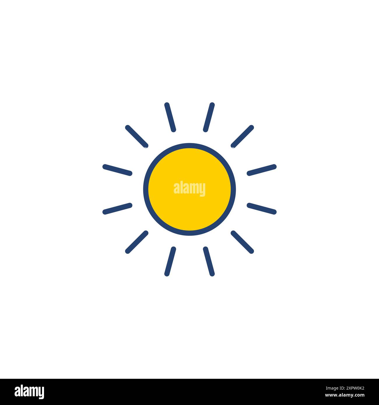Sun icon vector. Brightness Icon vector Stock Vector Image & Art - Alamy