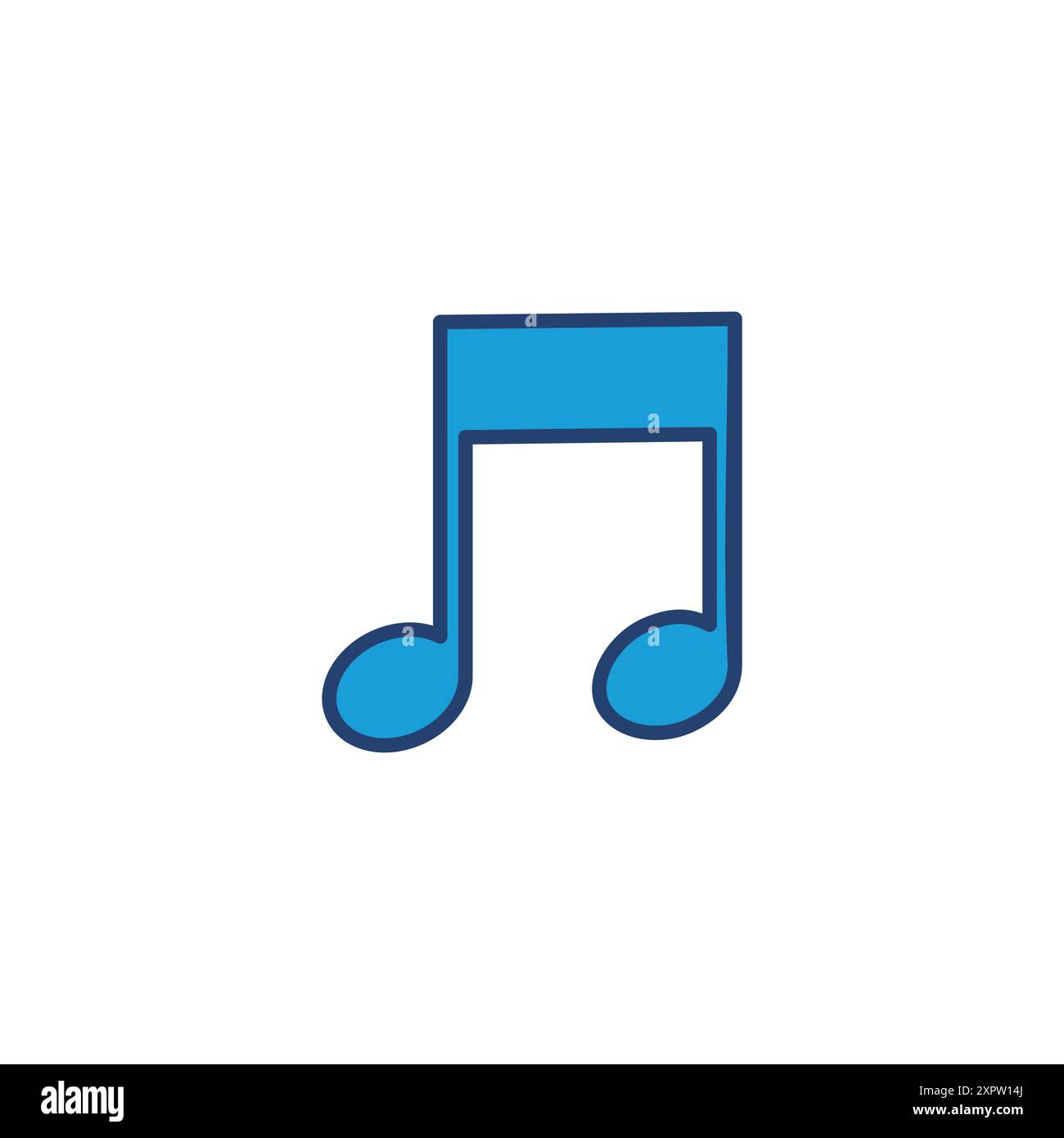 Music icon vector. note music icon vector Stock Vector