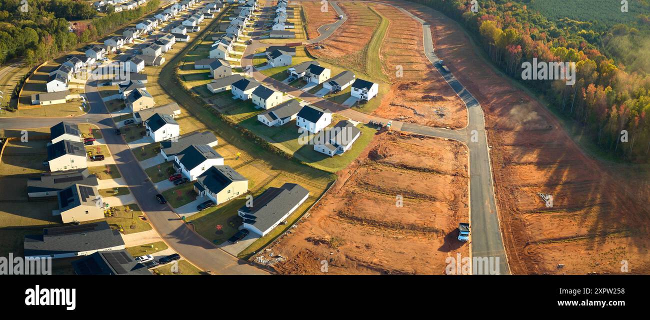 Real estate development with tightly located family houses under ...