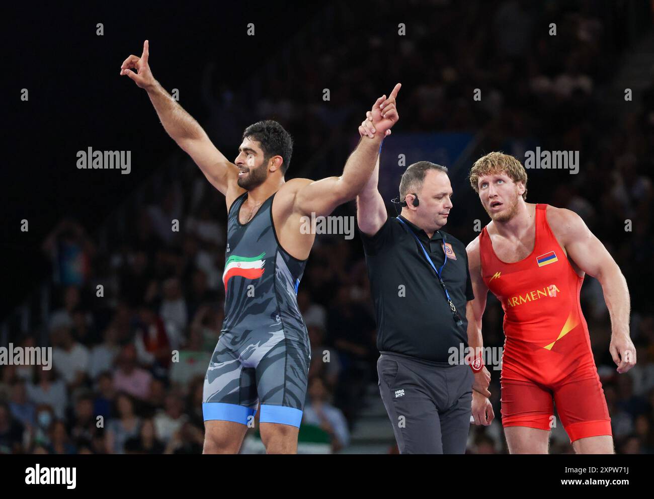 Paris, Ile de France, France. 7th Aug, 2024. Mohammadhadi Saravi (IRI ...