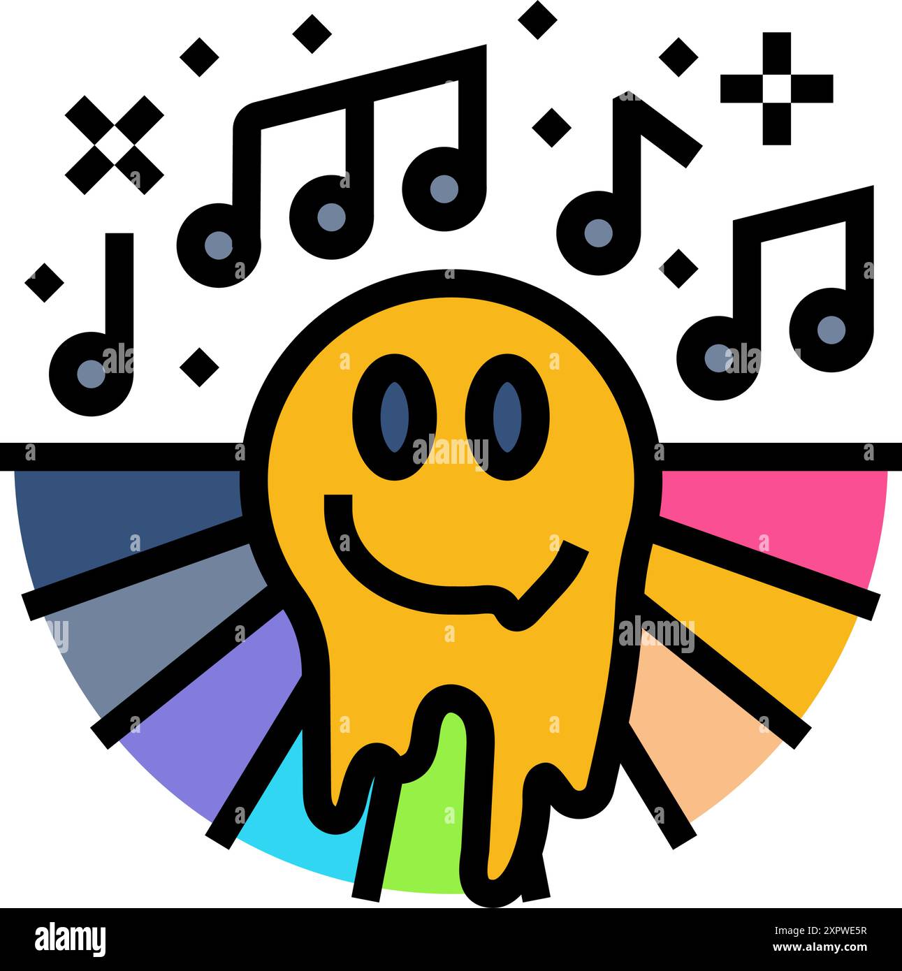 Rave music retro icon hi-res stock photography and images - Alamy