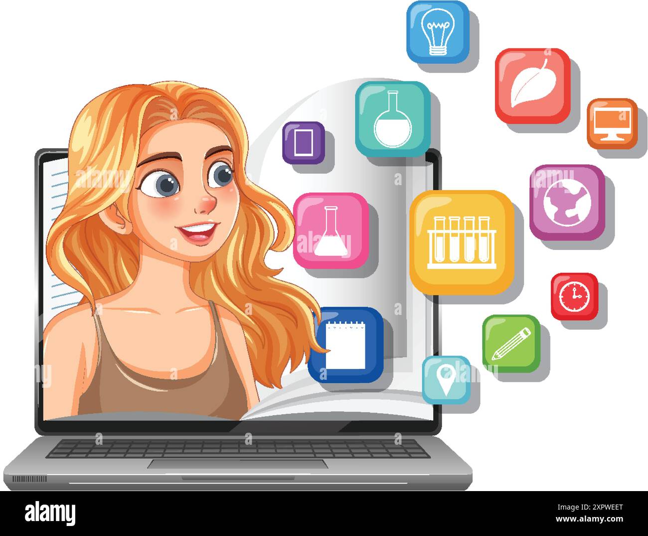 Digital literacy icons Stock Vector Images - Alamy
