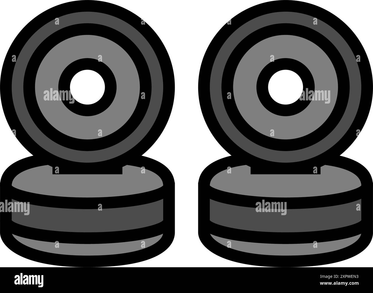 wheels skate sport color icon vector illustration Stock Vector Image ...