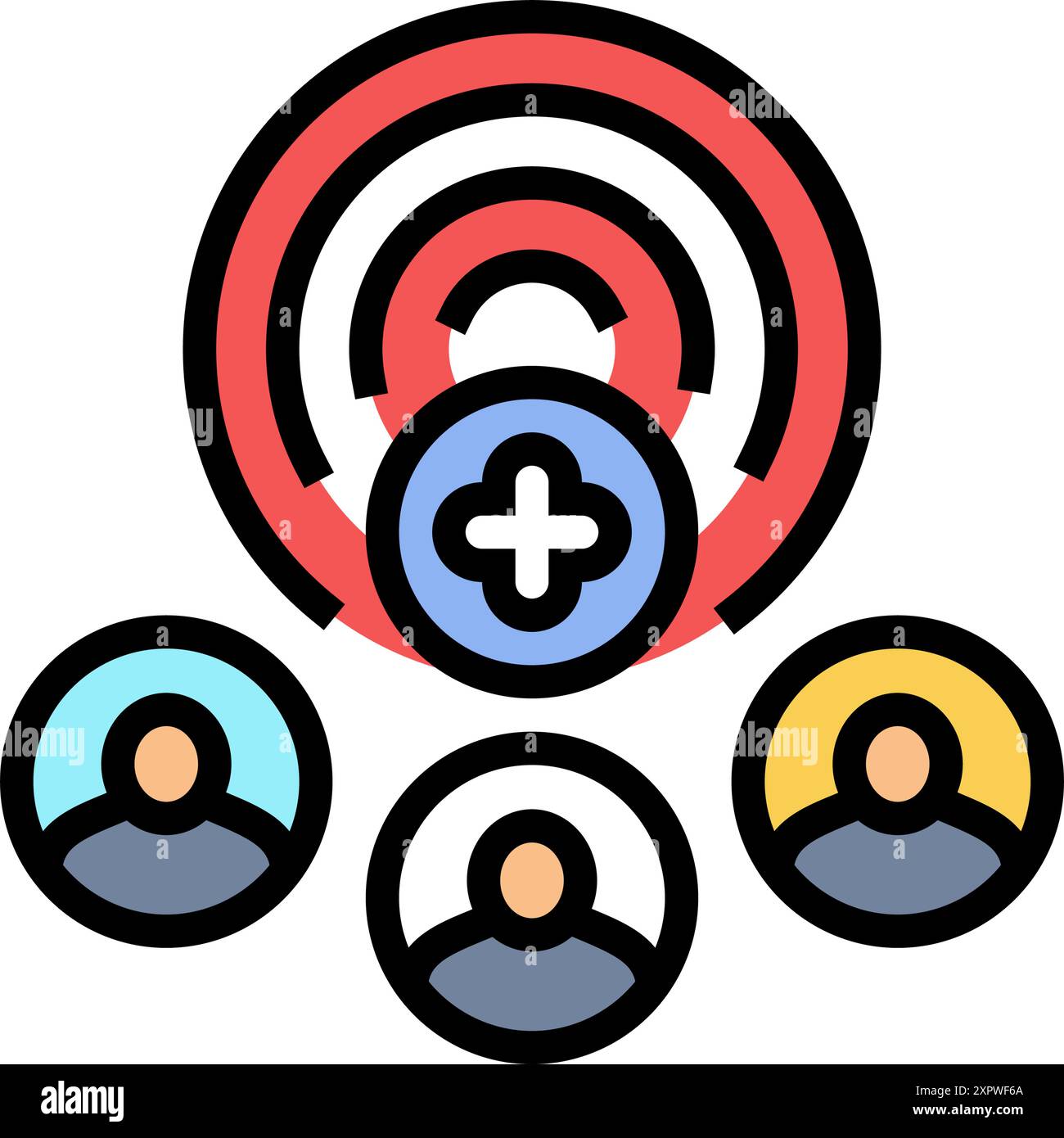 customer acquisition technical sales engineer color icon vector ...