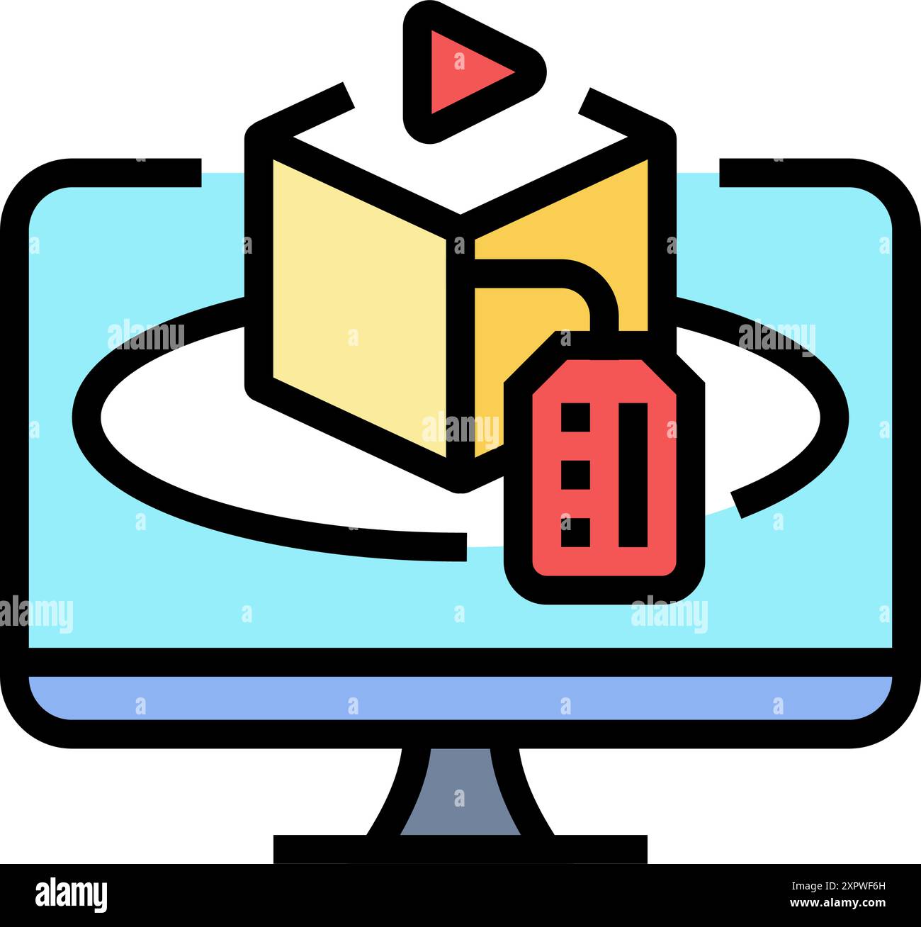 product demonstration technical sales engineer color icon vector ...