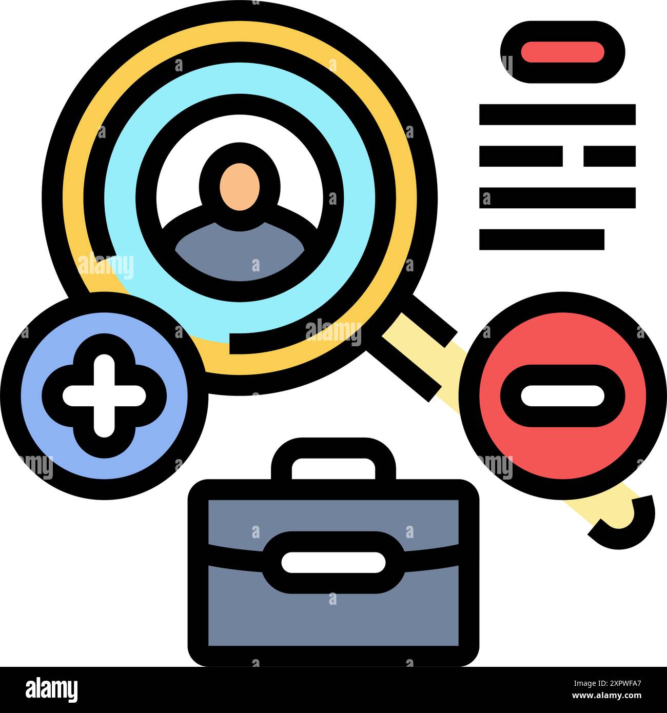 competitive analysis technical sales engineer color icon vector ...