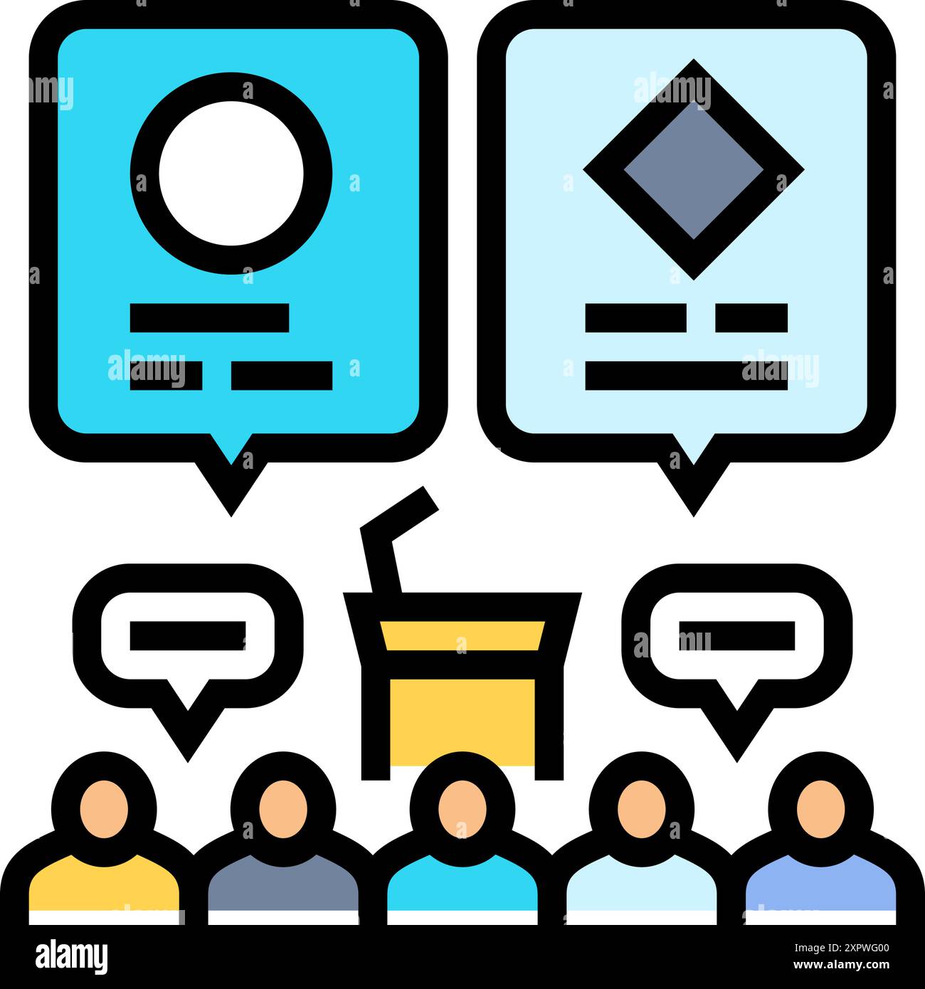 Band discussion Stock Vector Images - Alamy