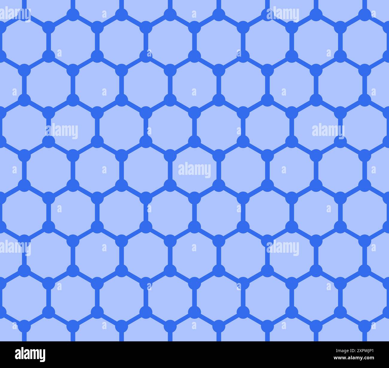 abstract seamless pattern: illustration of blue hexagonal structure of ...