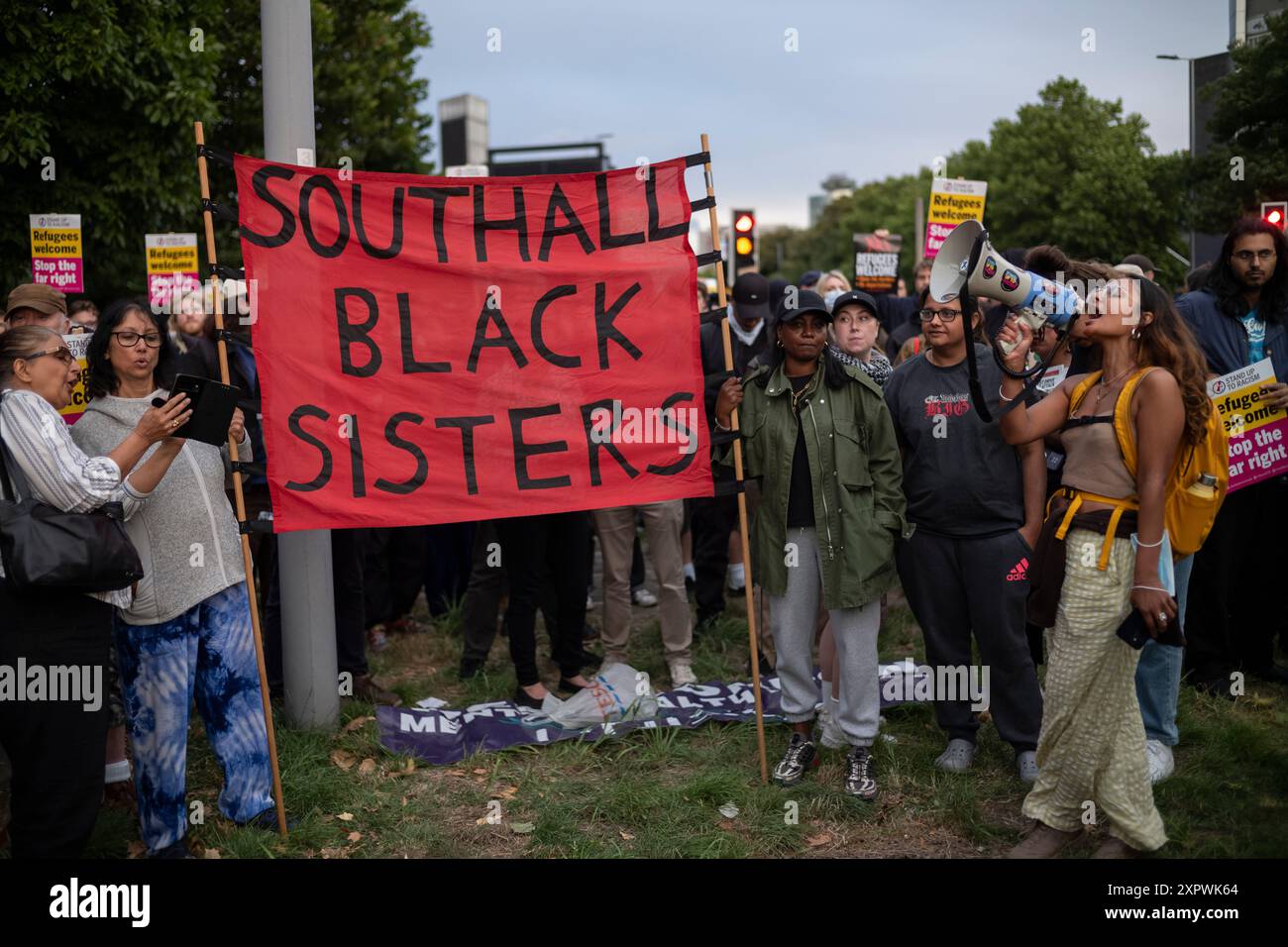 Anti Racist Protest Hundreds of anti-racist protesters gathered in Brentford on Wednesday ...