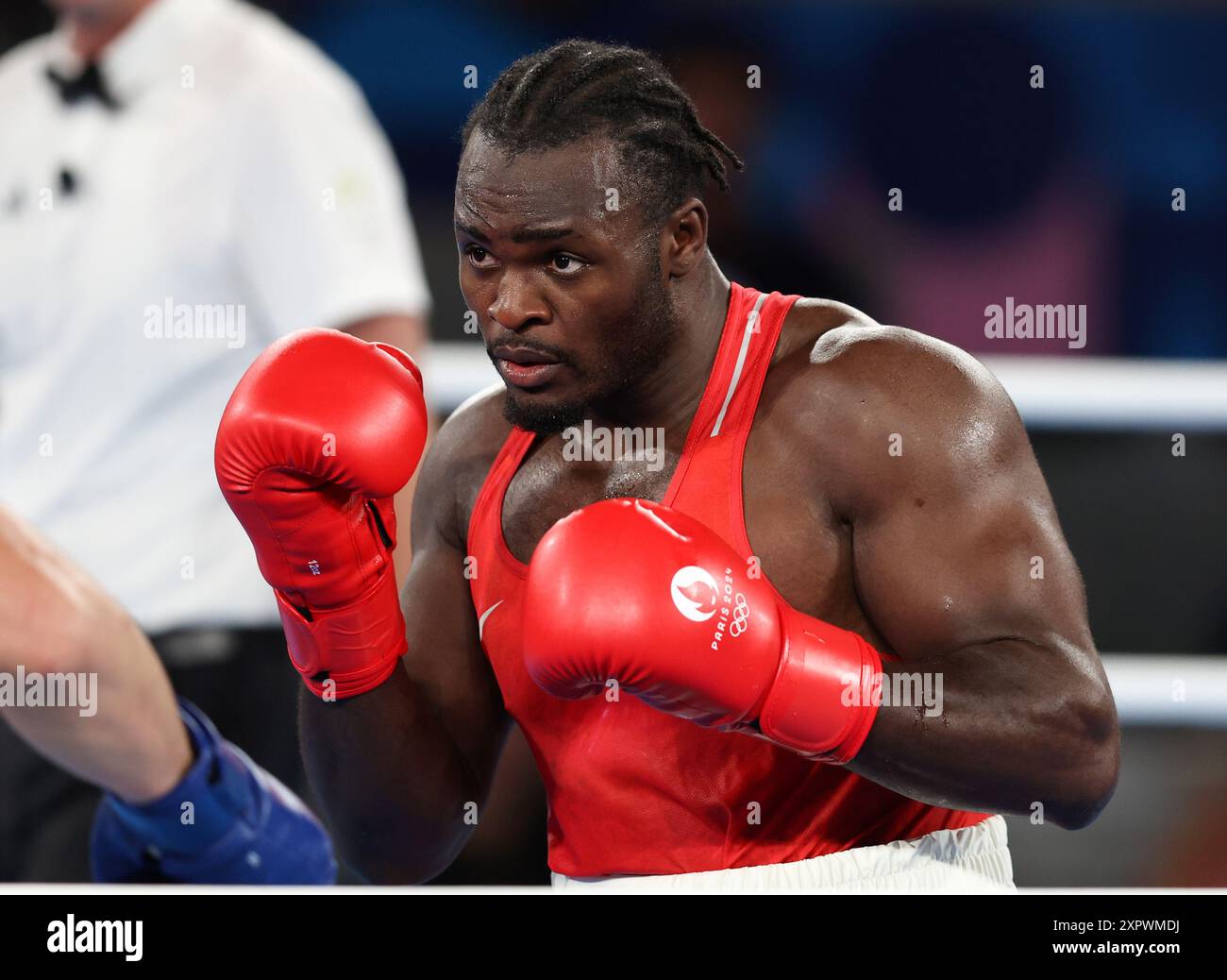August Raman PARIS, FRANCE - AUGUST 07: Nelvie Raman Tiafack of Team Germany during ...