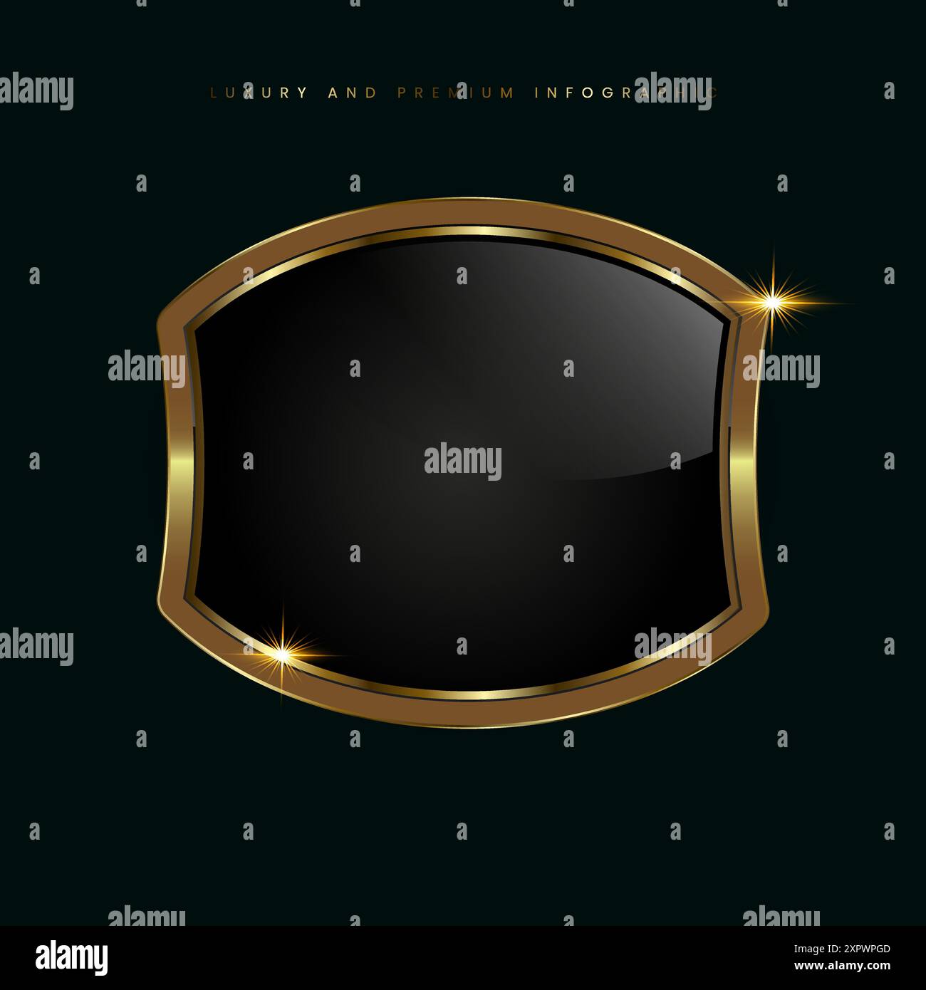 A dark premium button, label top quality product in Luxury, Gold shiny ...