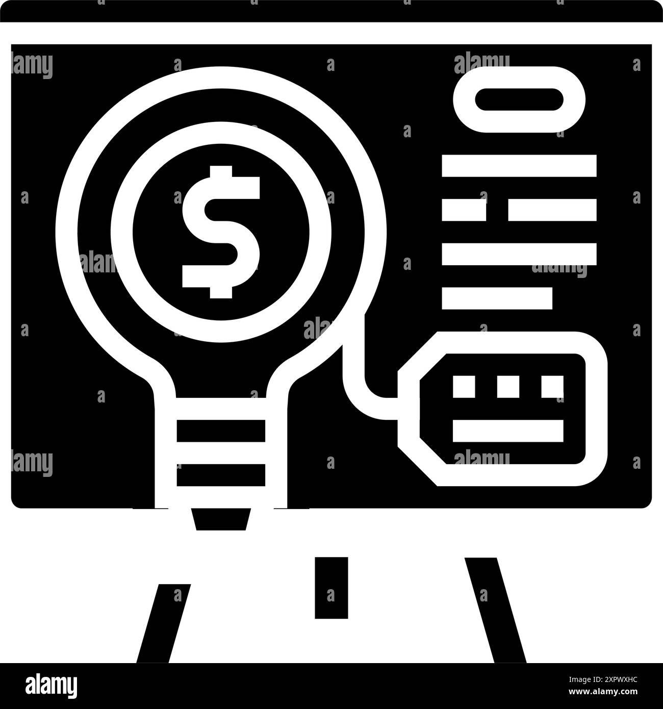 pitch technical sales engineer glyph icon vector illustration Stock ...
