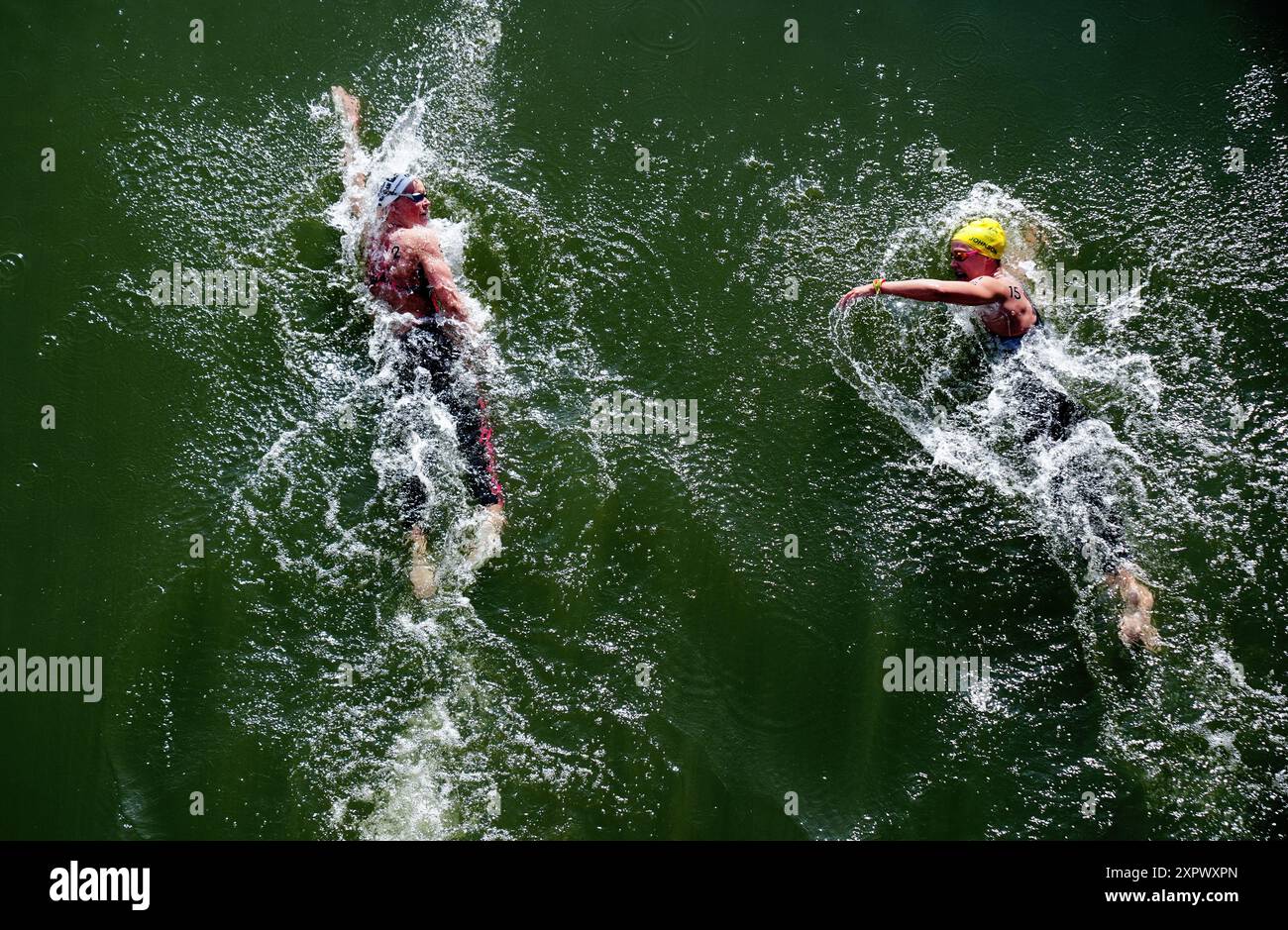 Netherland's Sharon van Rouwendaal (left) and Australia's Moesha ...