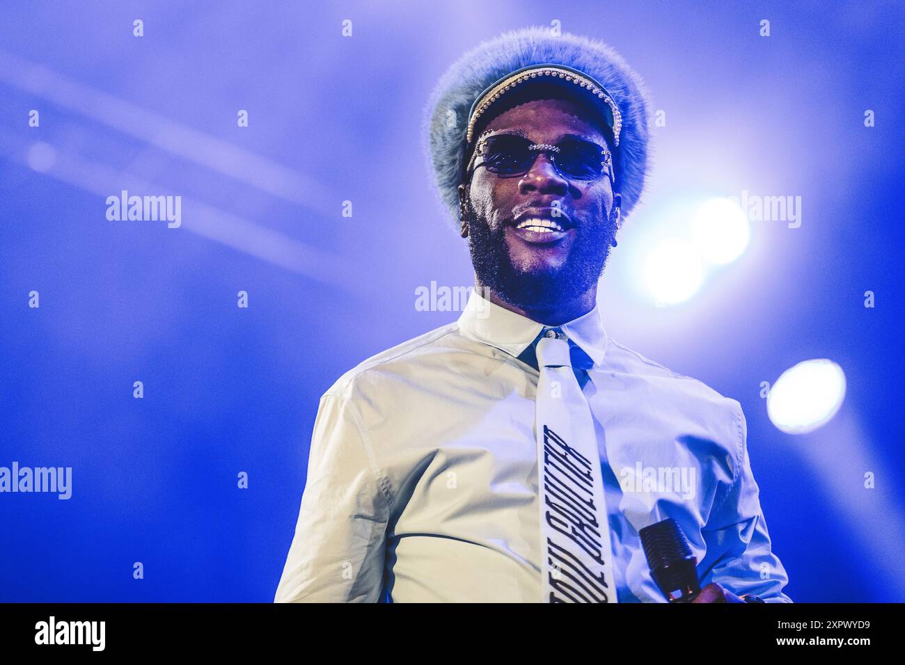 Skanderborg, Denmark. 07th Aug, 2024. The Nigerian singer and rapper ...