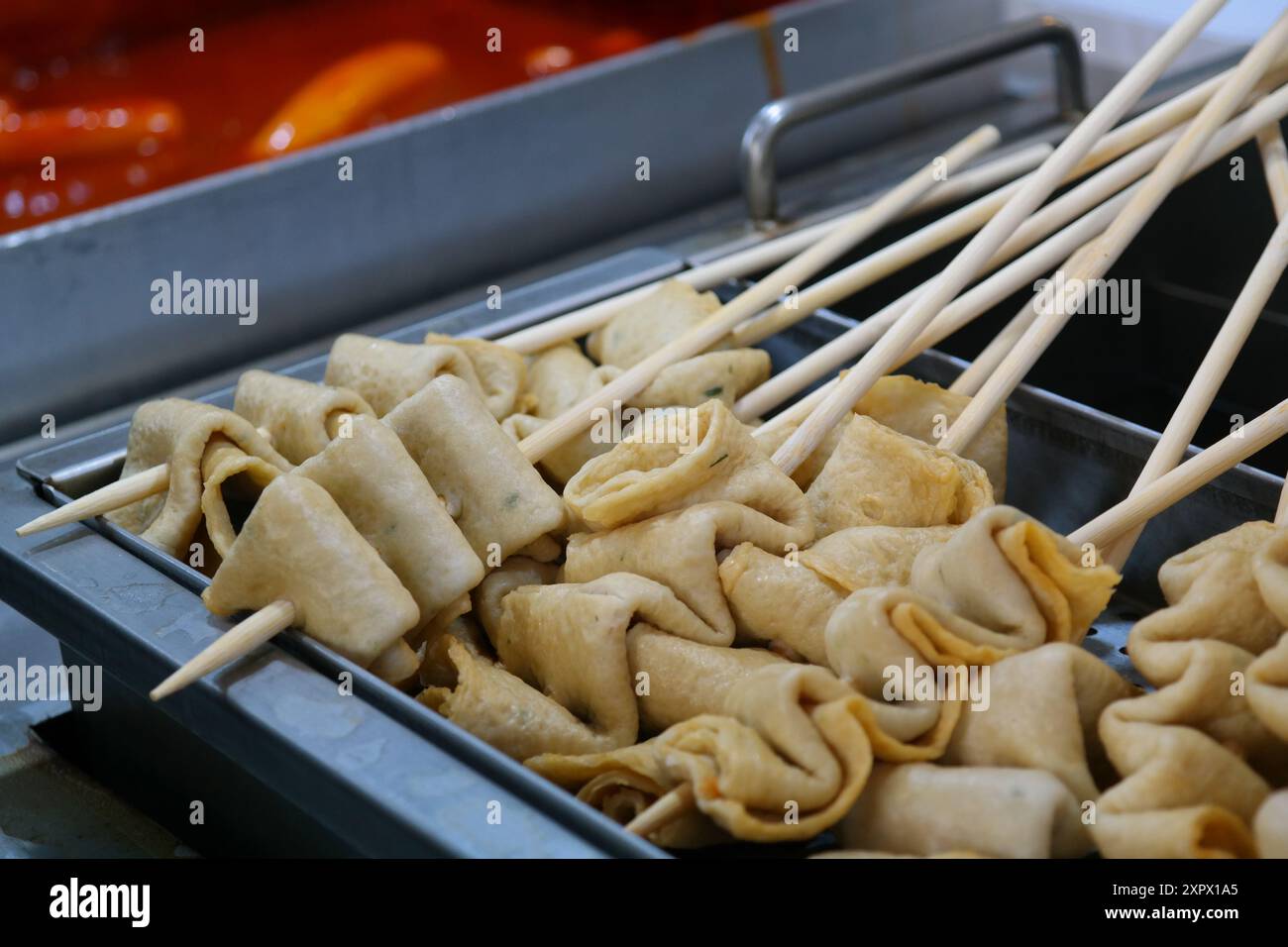 Fish cake, one of the representative street foods in Korea Stock Photo ...