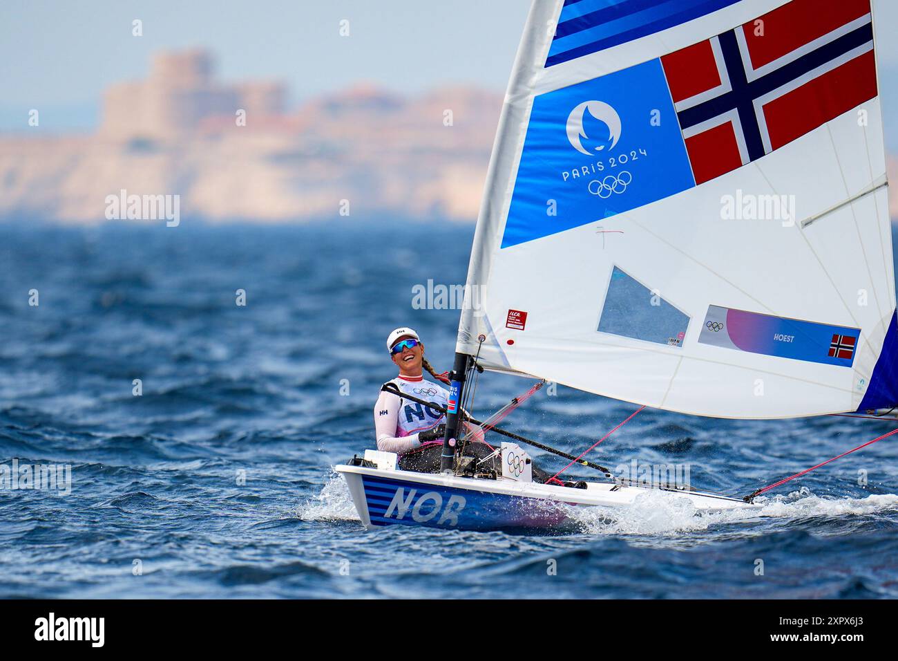 Line Flem HOEST (Norway), Sailing, Women's Dinghy during the Olympic