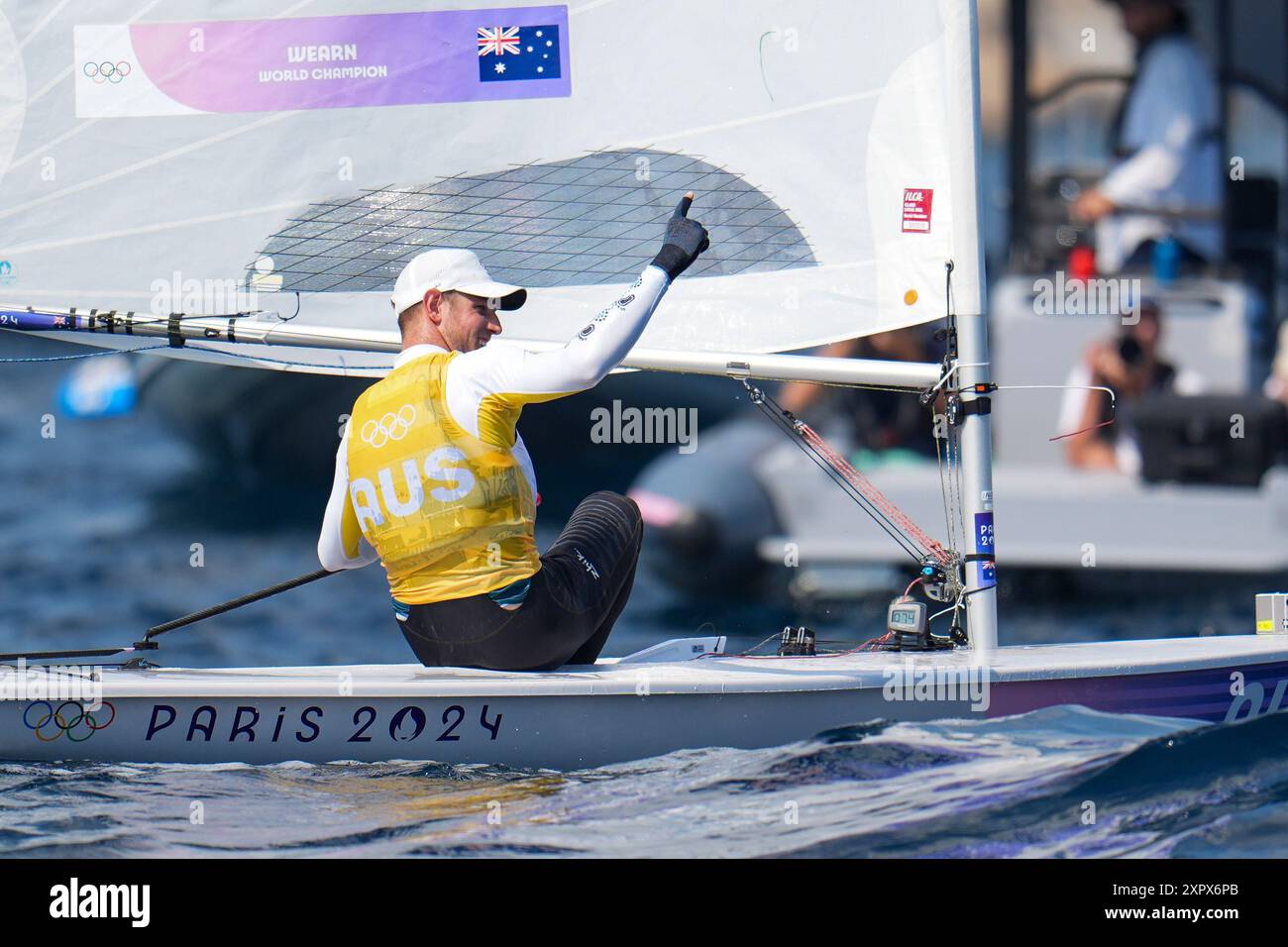 Matt WEARN (Australia) Gold medal, Sailing, Men's Dinghy during the