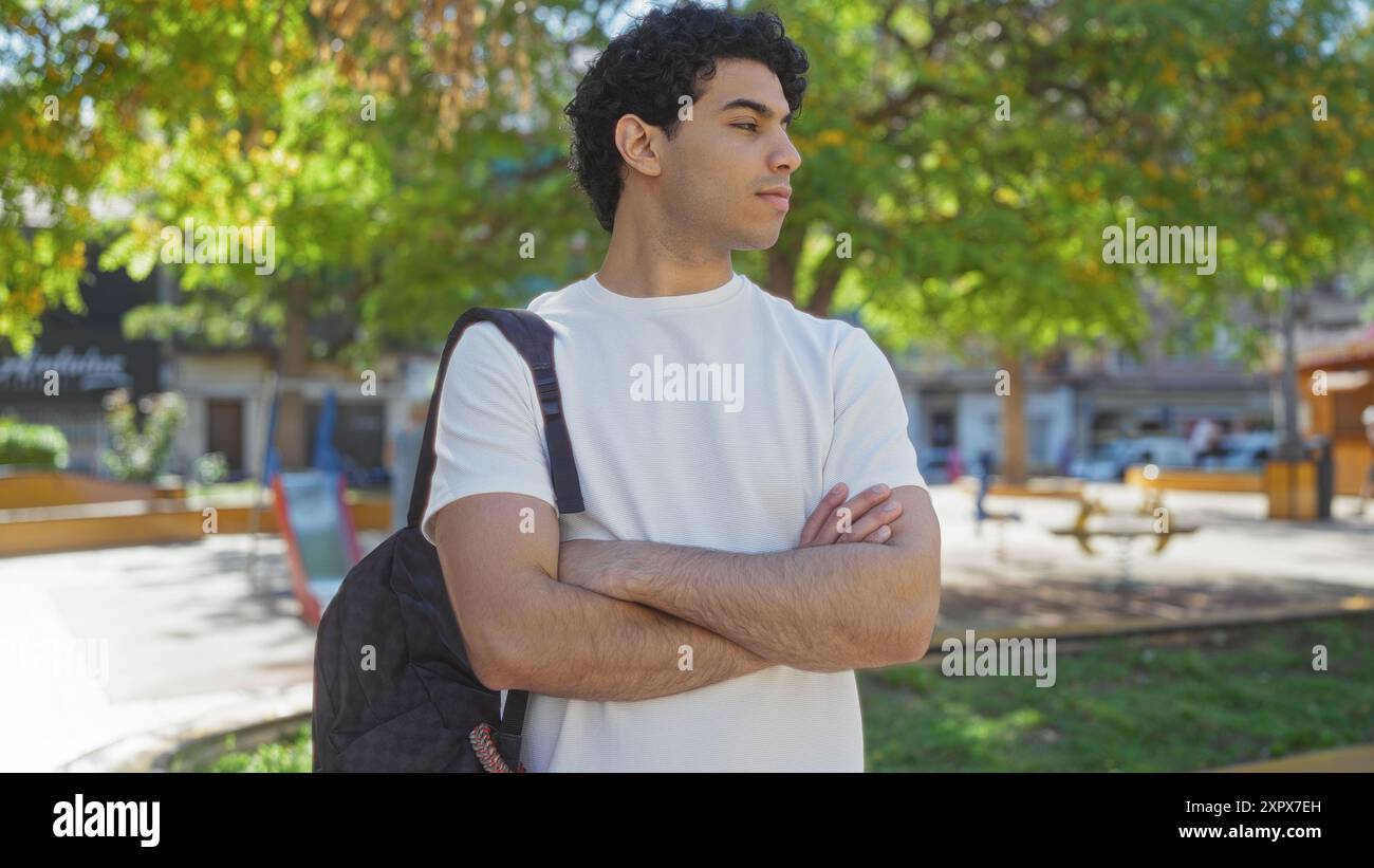 Strong man stands arms hi-res stock photography and images - Alamy